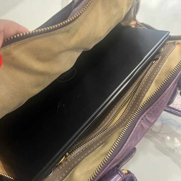 Vintage Chloe Purple Leather Shoulder Bag - Picture 15 of 16